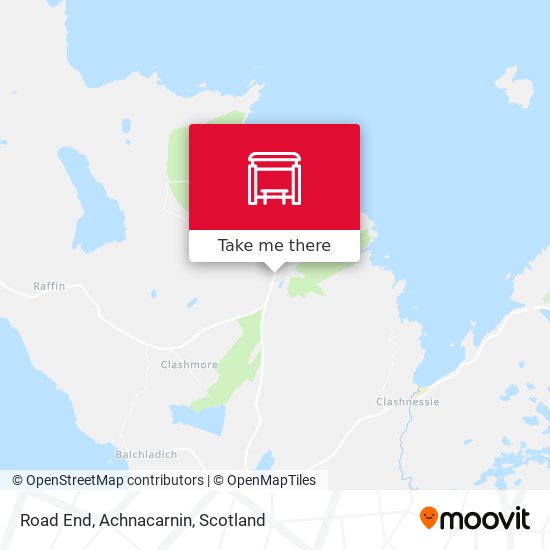 Road End, Achnacarnin map