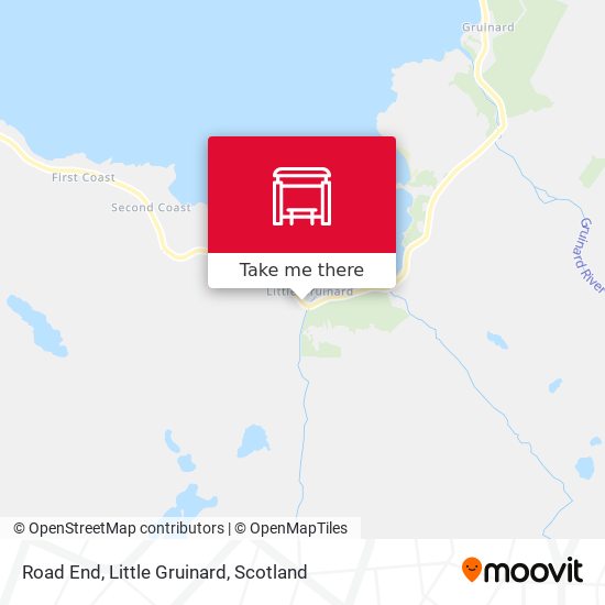 Road End, Little Gruinard map