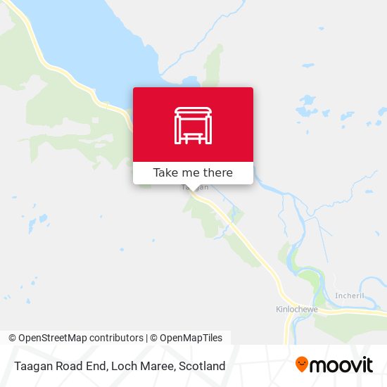 Taagan Road End, Loch Maree map