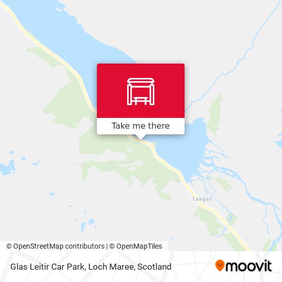 Glas Leitir Car Park, Loch Maree map