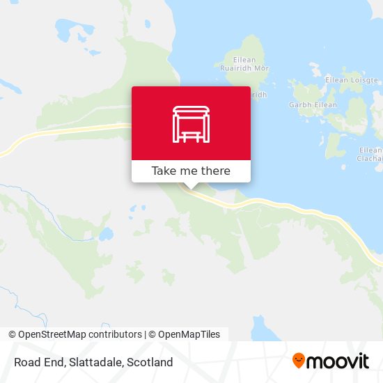 Road End, Slattadale map