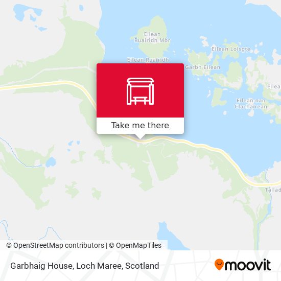 Garbhaig House, Loch Maree map