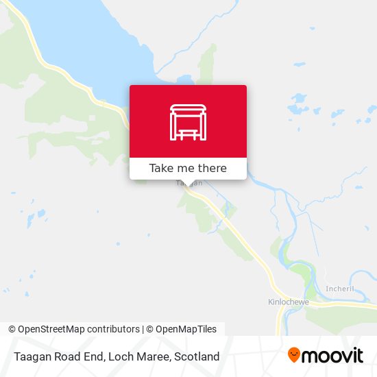 Taagan Road End, Loch Maree map