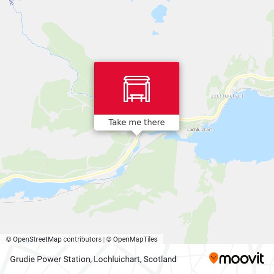 Grudie Power Station, Lochluichart map