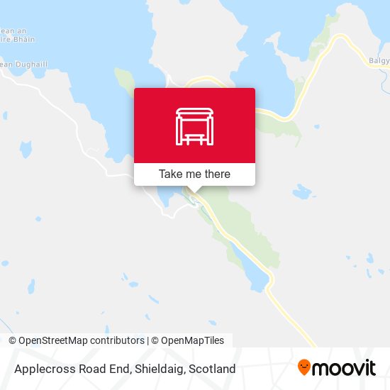 Applecross Road End, Shieldaig map