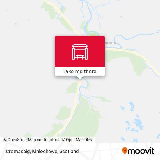 Cromasaig, Kinlochewe map