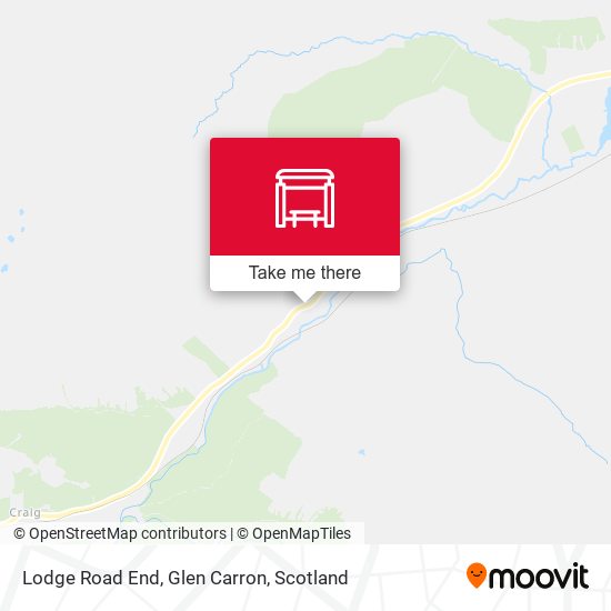 Lodge Road End, Glen Carron map