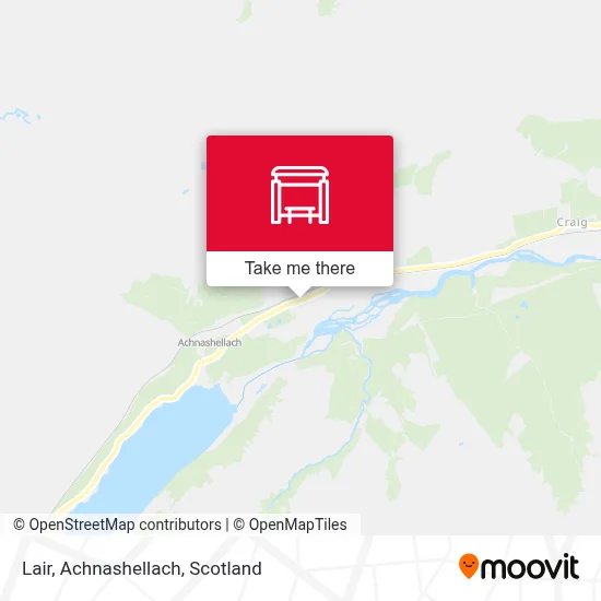 Lair, Achnashellach map