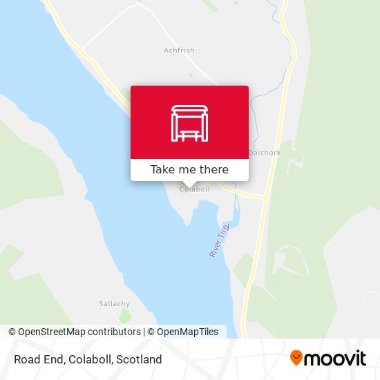 Road End, Colaboll map
