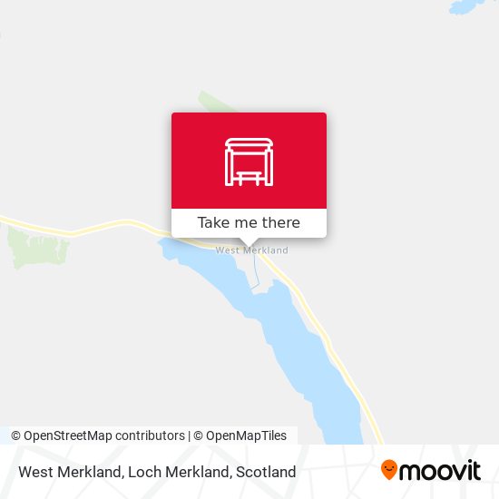 West Merkland, Loch Merkland map