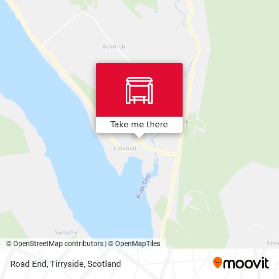 Road End, Tirryside map