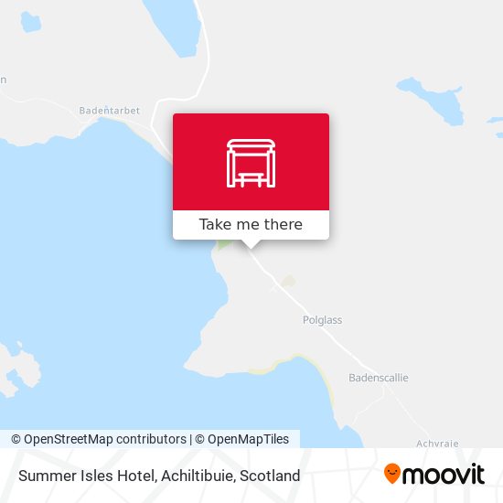 Summer Isles Hotel, Achiltibuie map