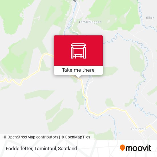 Fodderletter, Tomintoul map