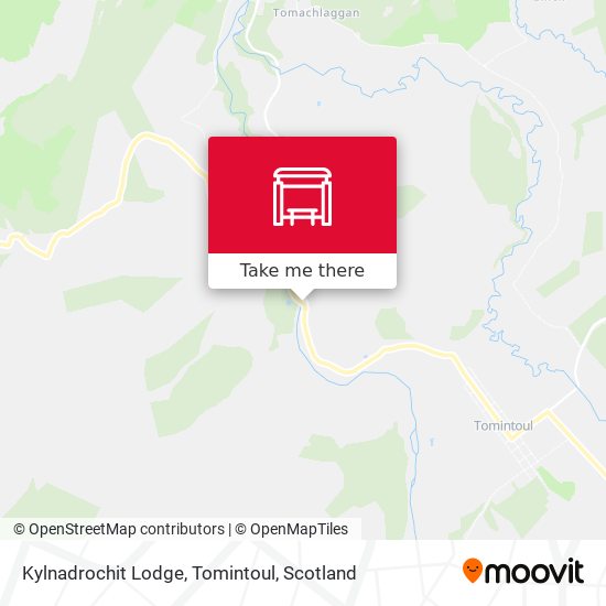 Kylnadrochit Lodge, Tomintoul map