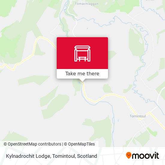 Kylnadrochit Lodge, Tomintoul map