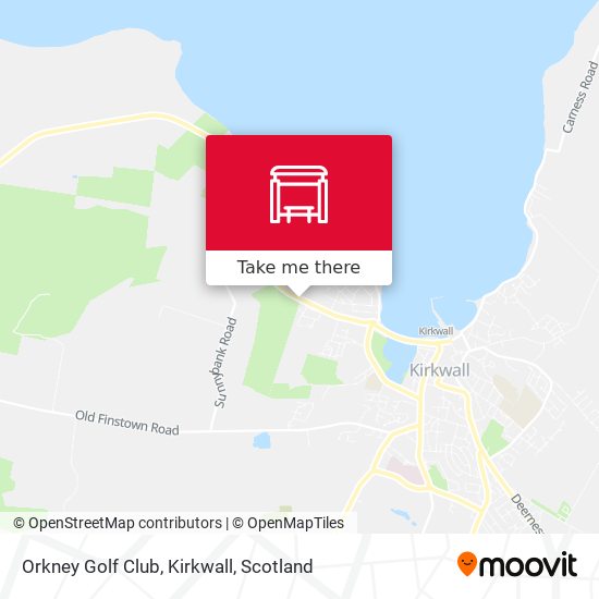 Orkney Golf Club, Kirkwall map