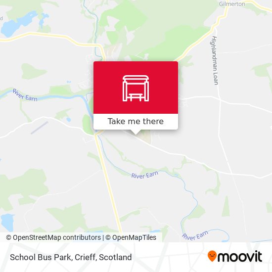 School Bus Park, Crieff map