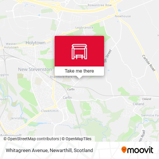 Whitagreen Avenue, Newarthill map