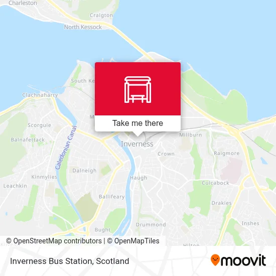 Inverness Bus Station map