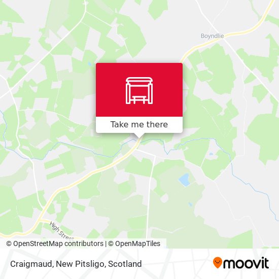 Craigmaud, New Pitsligo map