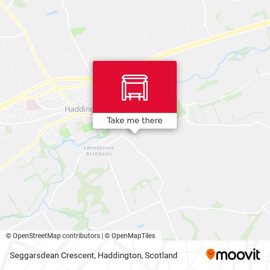 Seggarsdean Crescent, Haddington map