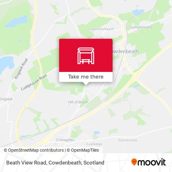 Beath View Road, Cowdenbeath map