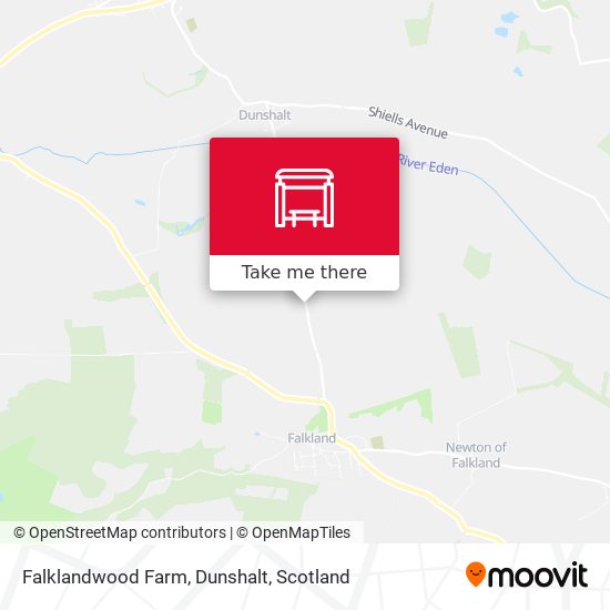 Falklandwood Farm, Dunshalt map