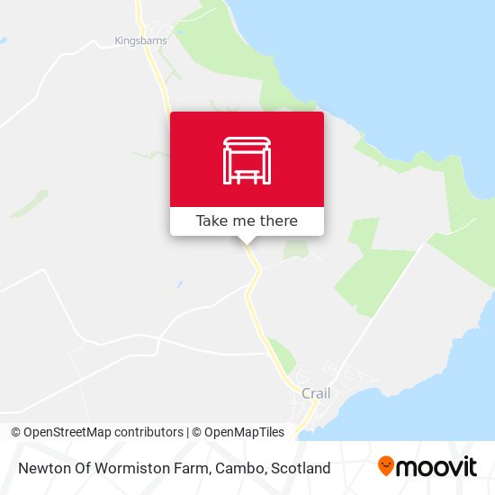 Newton Of Wormiston Farm, Cambo map