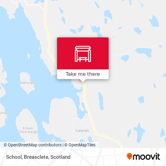School, Breasclete map