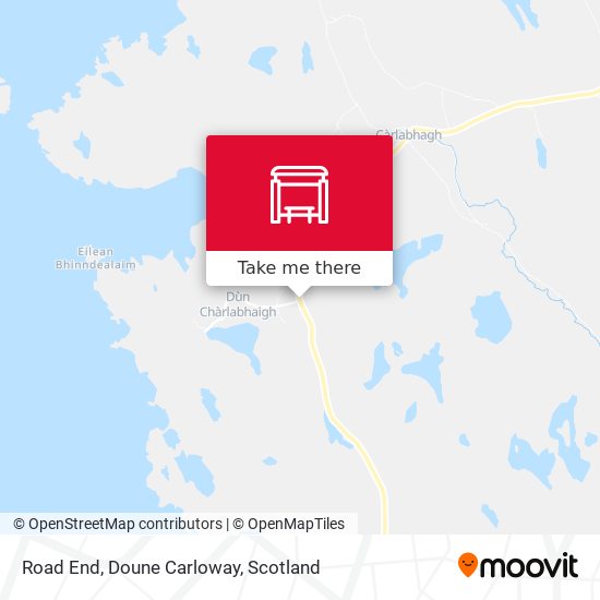 Road End, Doune Carloway map