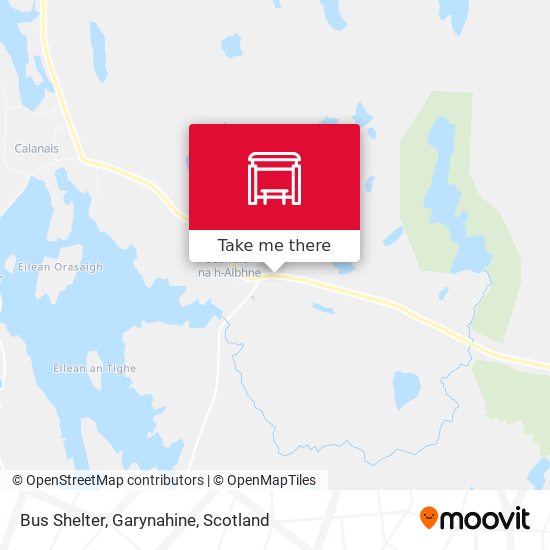Bus Shelter, Garynahine map