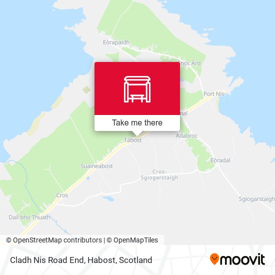 Cladh Nis Road End, Habost map