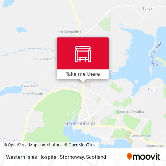 Western Isles Hospital, Stornoway map