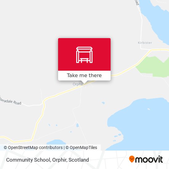 Community School, Orphir map