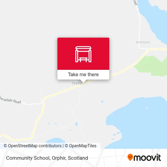 Community School, Orphir map