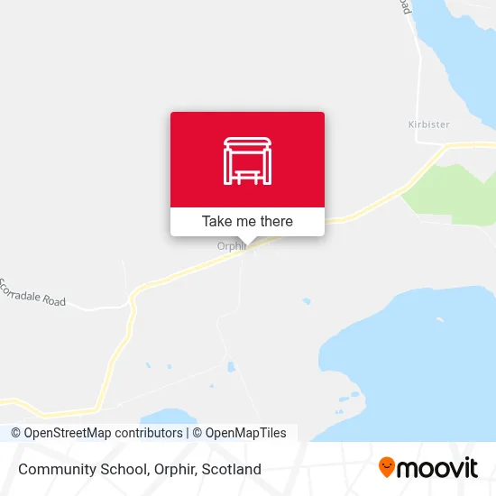 Community School, Orphir map