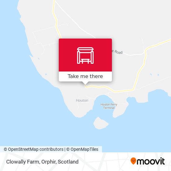 Clowally Farm, Orphir map