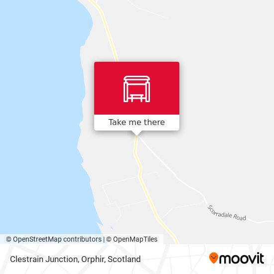 Clestrain Junction, Orphir map