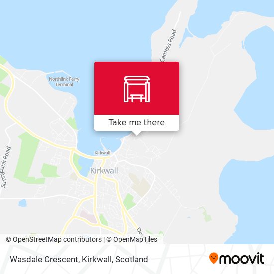 Wasdale Crescent, Kirkwall map