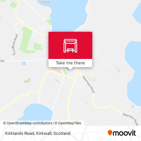 Kirklands Road, Kirkwall map