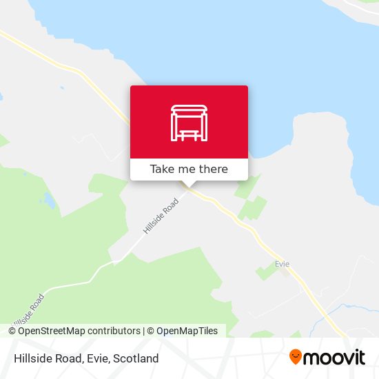 Hillside Road, Evie map
