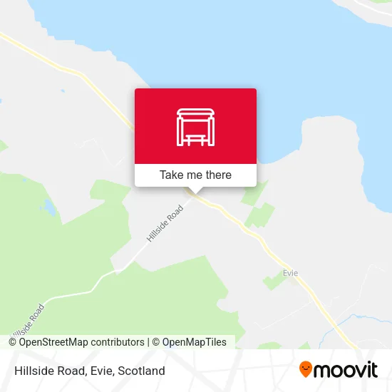 Hillside Road, Evie map
