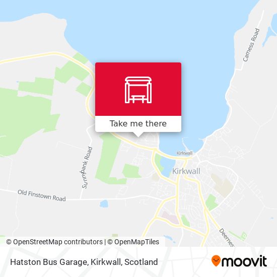 Hatston Bus Garage, Kirkwall map