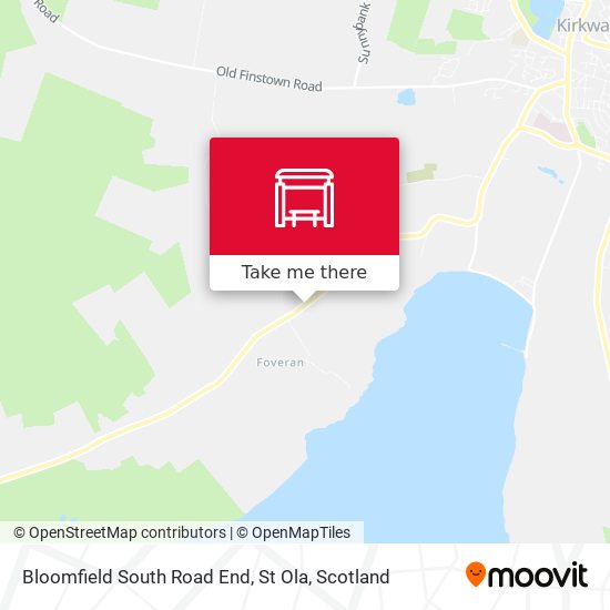 Bloomfield South Road End, St Ola map