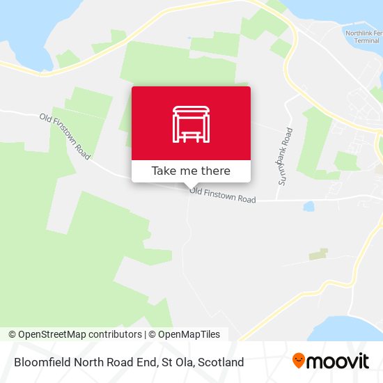Bloomfield North Road End, St Ola map