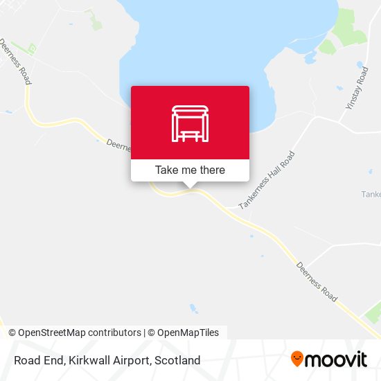Road End, Kirkwall Airport map