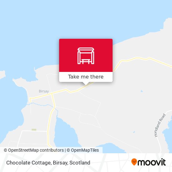 Chocolate Cottage, Birsay map