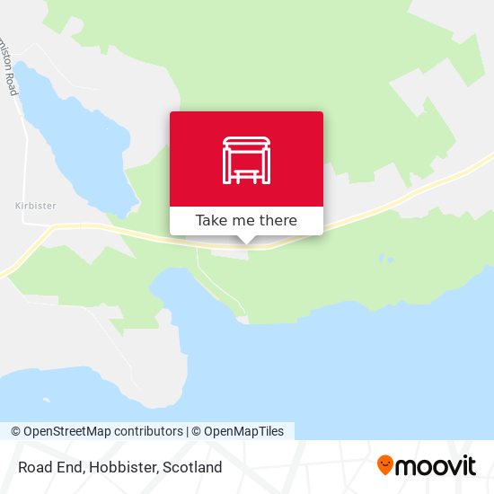 Road End, Hobbister map