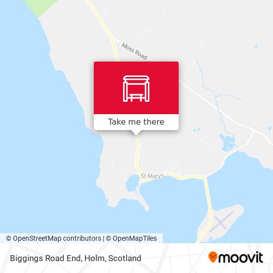 Biggings Road End, Holm map