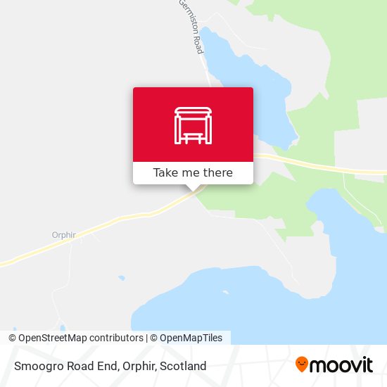 Smoogro Road End, Orphir map